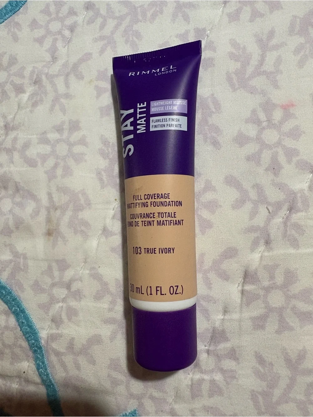 Rimmel Stay Matte Full Coverage Foundation - 103 True Ivory (Beige)